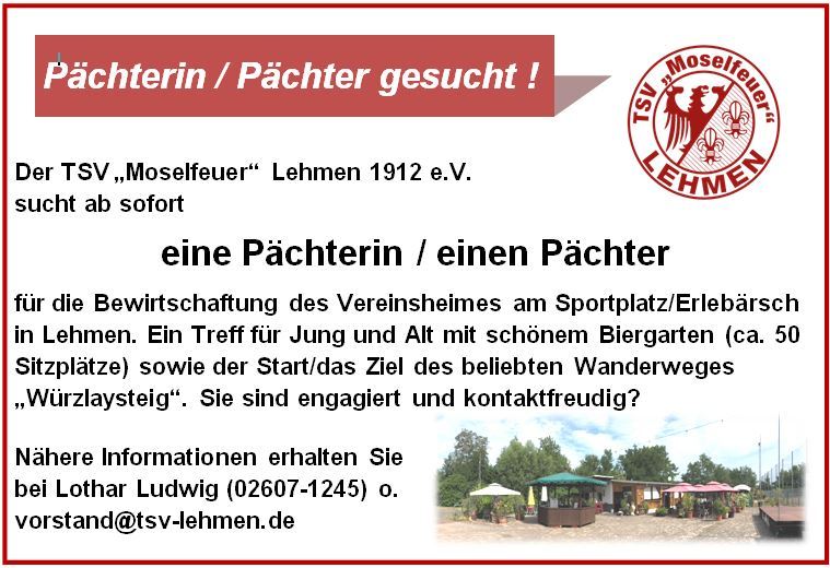Pächter gesucht